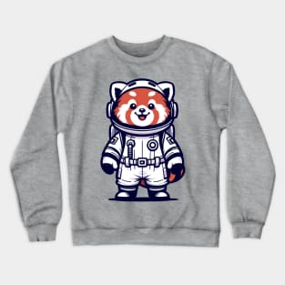 Cosmic Red Panda Astronaut Crewneck Sweatshirt